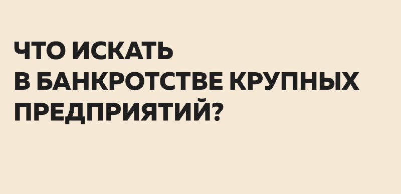 Банкротство крупного предприятия: почему это недооценённый источник лотов